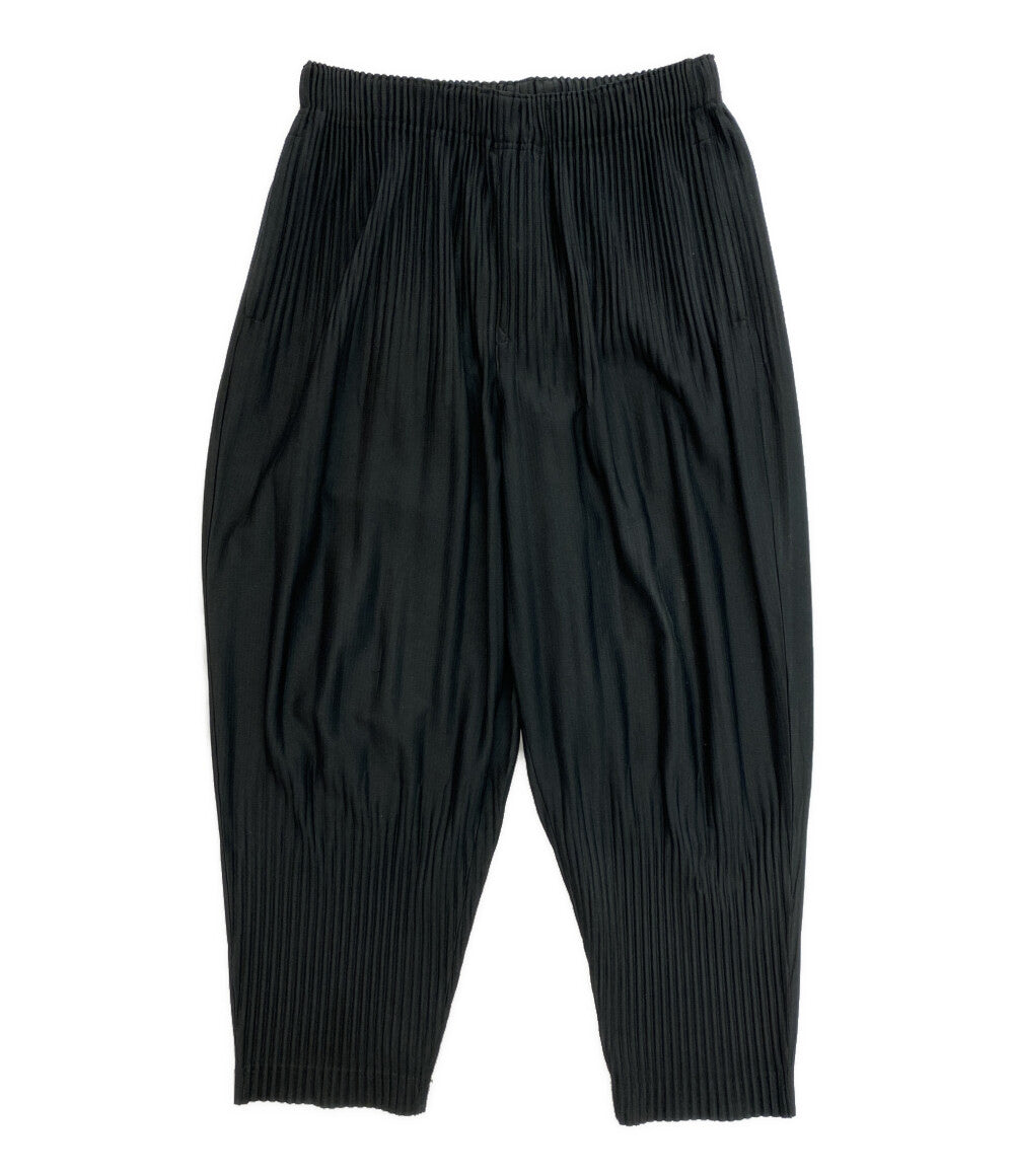 HOMME PLISSE ISSEY MIYAKE プリーツパンツ ブラック Basics Pant メンズ SIZE 2 オム プリッセ イッセイミヤケ