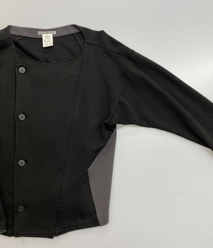 ISSEY MIYAKE 切替ノーカラージャケット 15AW IM54JD513 レディース SIZE 2 イッセイミヤケ