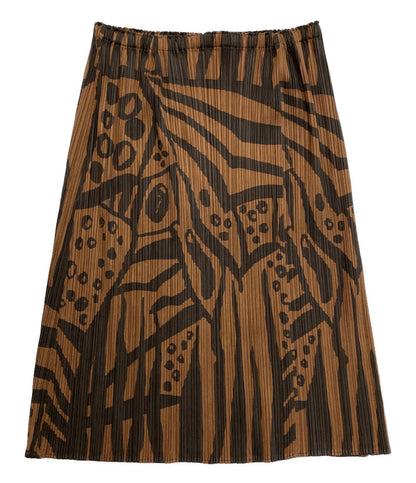 美品 PLEATS PLEASE 総柄プリーツスカート PP33-JG745 レディース SIZE 4 プリーツプリーズ