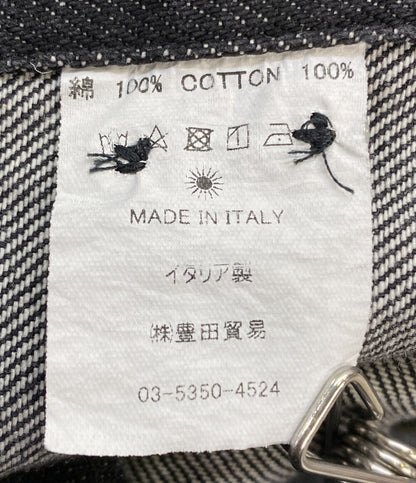 GIANNETTO デニムノーカラーシャツ イタリア製 メンズ SIZE 39 ジャンネット