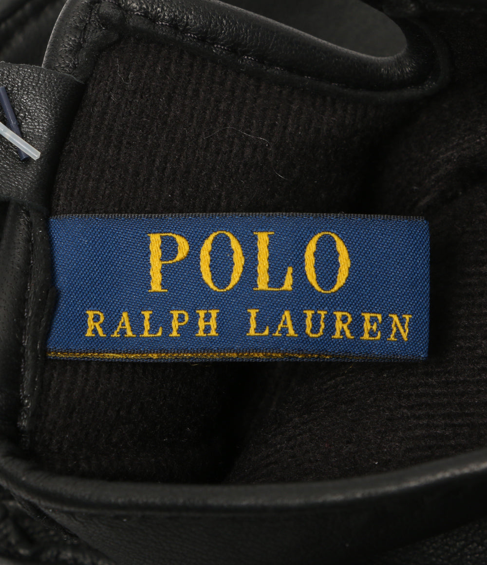 美品 POLO RALPH LAUREN 手袋 グローブ ブラック カシミヤ シープスキン メンズ SIZE M