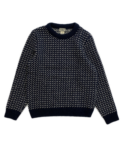 L.L.Bean ニット バーズアイ ノルウェー製 259447 メンズ SIZE S エルエルビーン