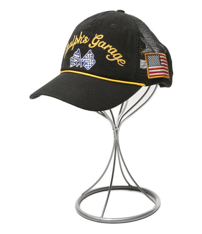 美品 POLO RALPH LAUREN キャンバス トラッカー キャップ Ralph's Grage メンズ SIZE 55-61cm ポロ・ラルフローレン