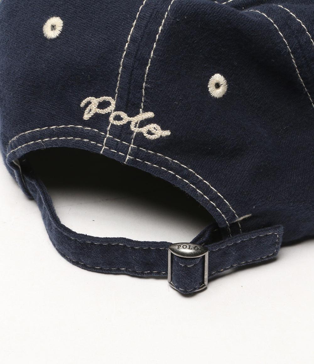 美品 POLO RALPH LAUREN ブラッシュドシャモアボールキャップ 26SS メンズ SIZE 53-63cm ポロ・ラルフローレン