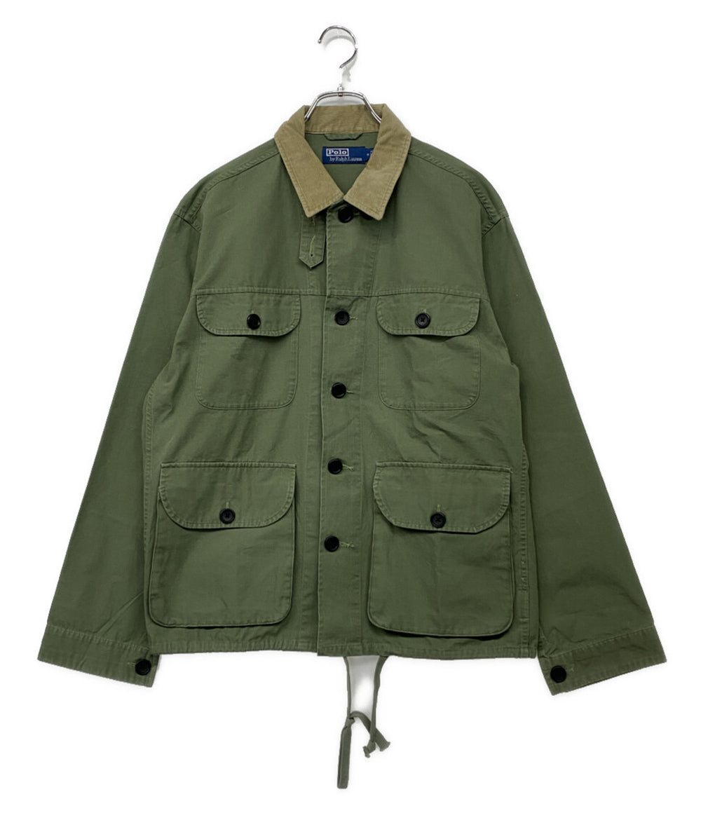 美品 POLO RALPH LAUREN ジャケット キャンバス オーバーシャツ メンズ SIZE M ポロ・ラルフローレン