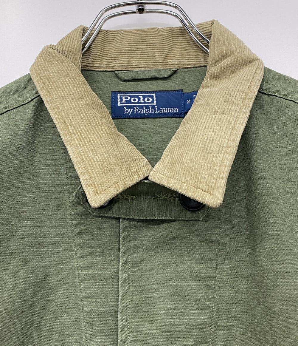 美品 POLO RALPH LAUREN ジャケット キャンバス オーバーシャツ メンズ SIZE M ポロ・ラルフローレン