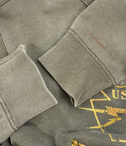 POLO RALPH LAUREN スウェット 前V FORT DAVID OLIVE カナダ限定 メンズ SIZE XL ポロ・ラルフローレン