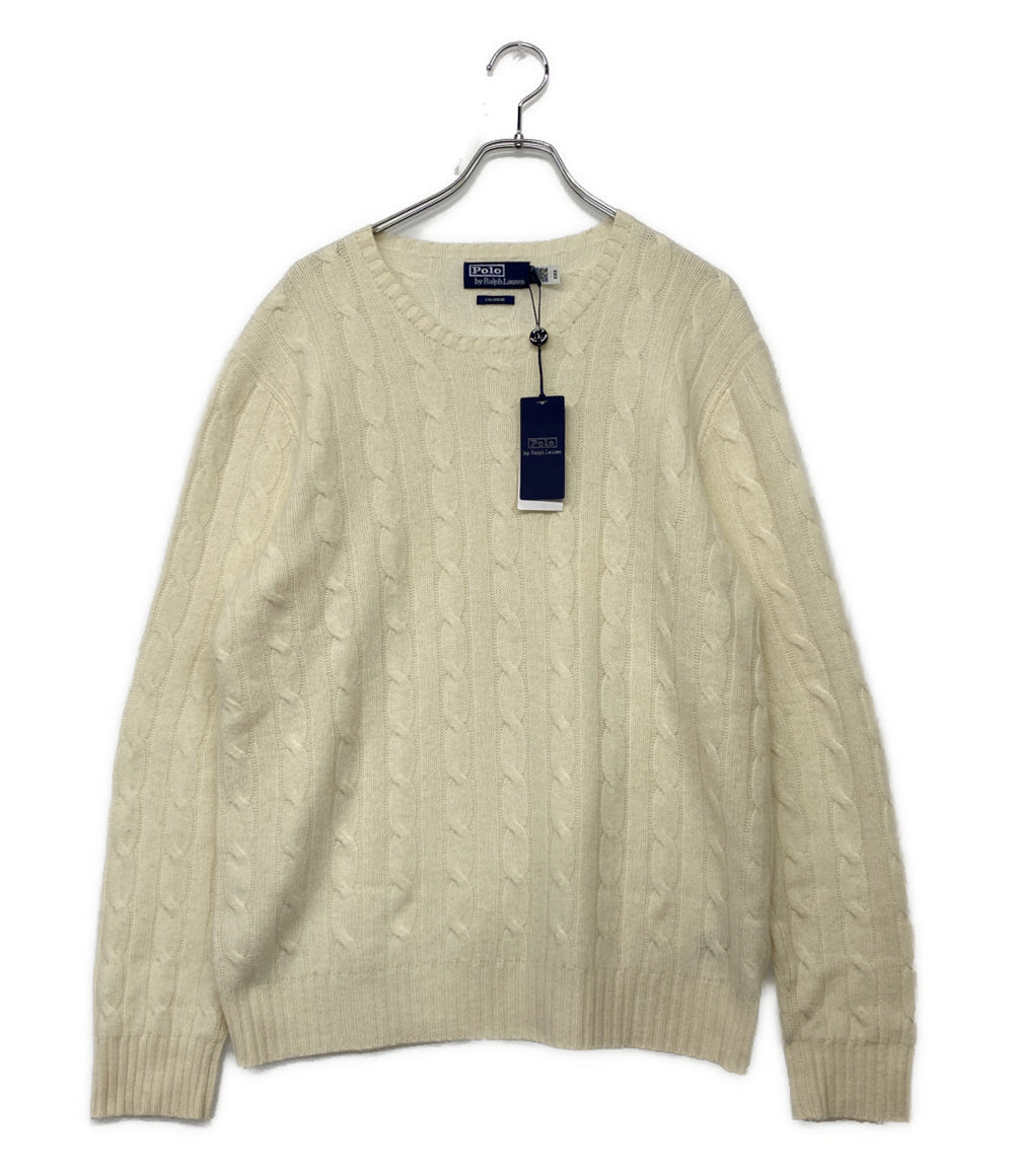 美品 POLO RALPH LAUREN カシミアニット セーター アイコニック ケーブル メンズ SIZE XL ポロ・ラルフローレン