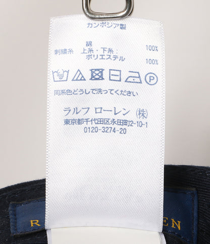 POLO RALPH LAUREN キャップ PENNANT EMBROIDERY TWILL BB CAP NAVY メンズ SIZE O/S ポロ・ラルフローレン