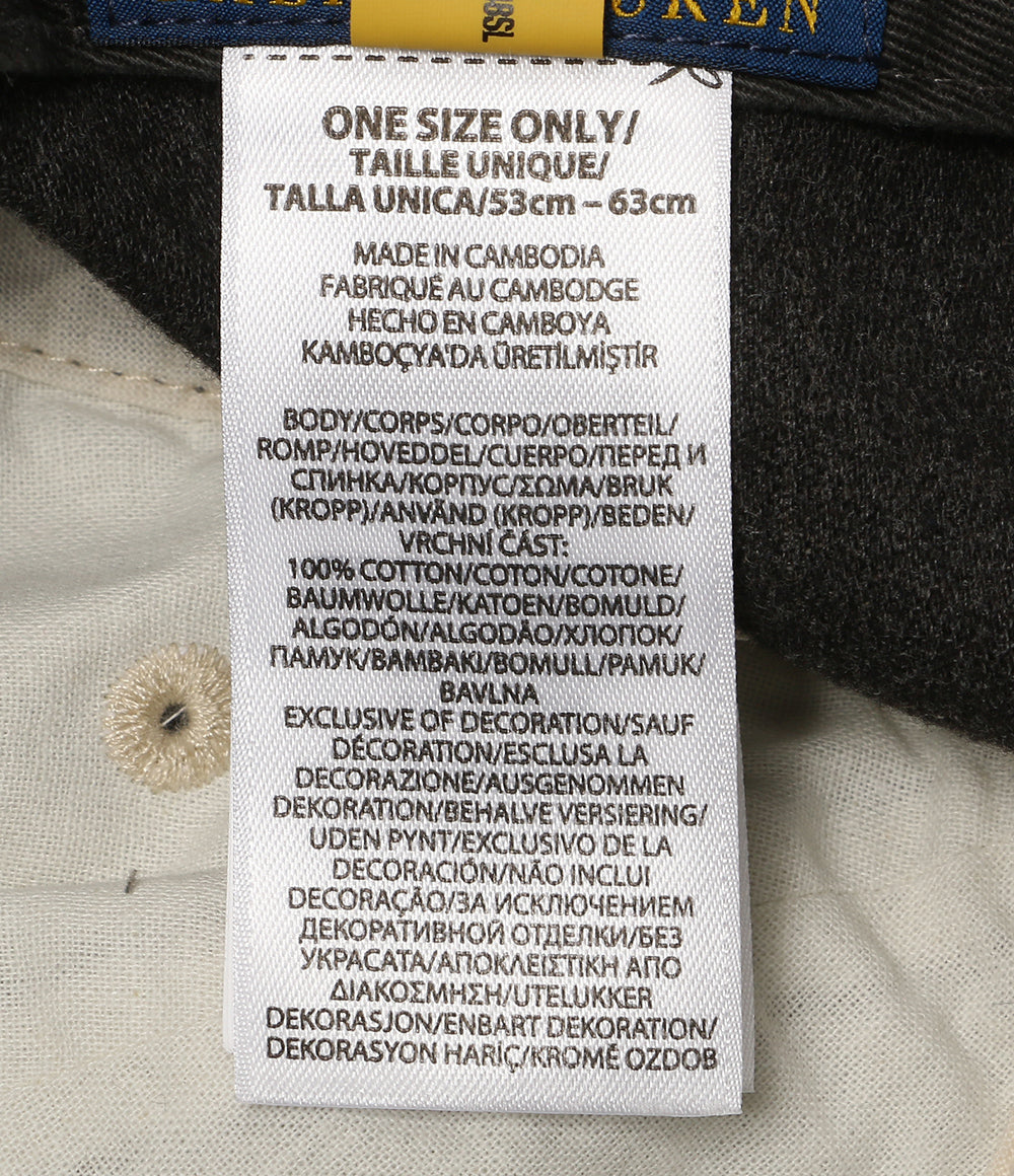 POLO RALPH LAUREN ブラッシュド シャモア ボール キャップ グレー 26SS メンズ SIZE O/S ポロ・ラルフローレン