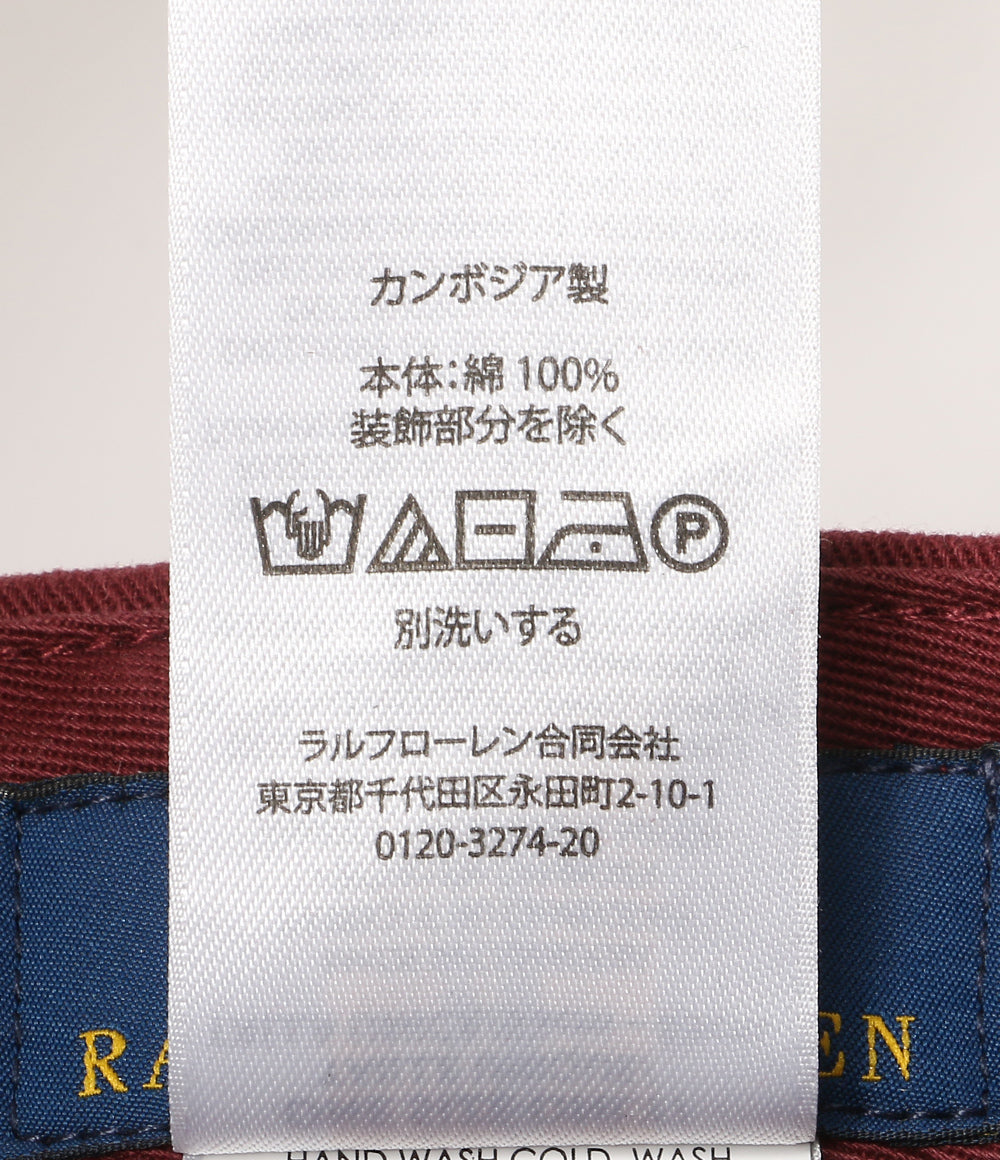 POLO RALPH LAUREN キャップ NY パッチ ツイル ボール キャップ バーガンディー メンズ SIZE O/S ポロ・ラルフローレン