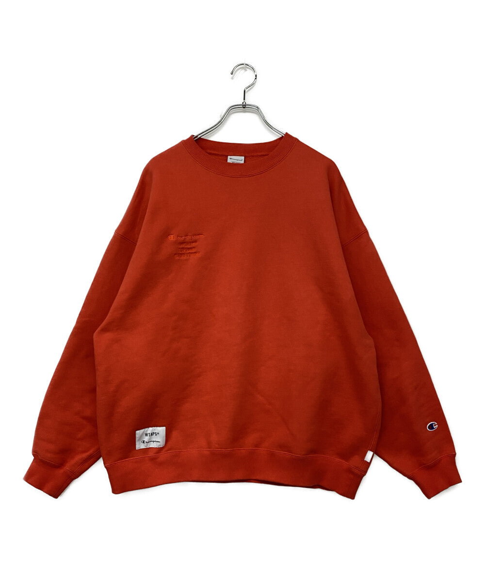 Champion×WTAPS ダブルタップス スウェット ACADEMY CREW オレンジ C8-Z018 メンズ SIZE XL チャンピオン