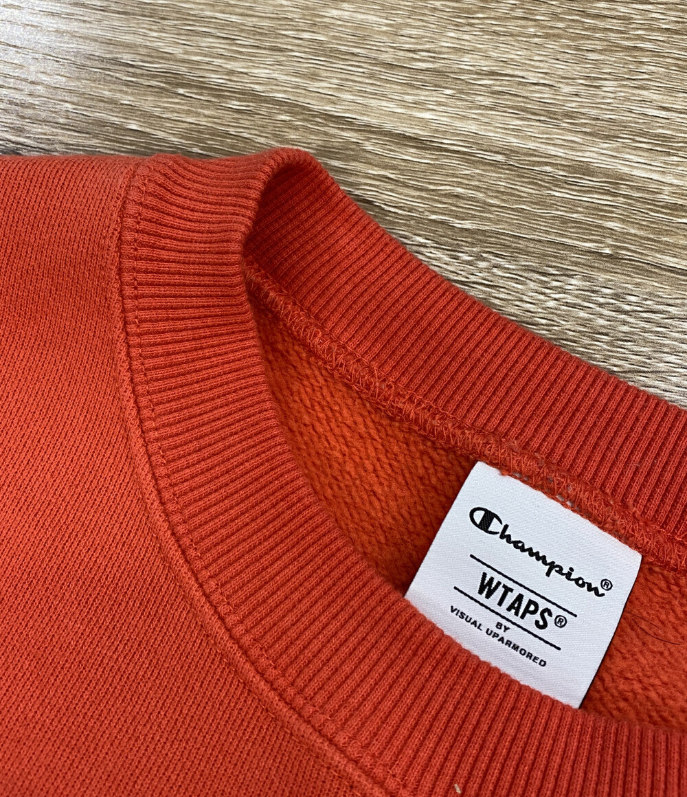 Champion×WTAPS ダブルタップス スウェット ACADEMY CREW オレンジ C8-Z018 メンズ SIZE XL チャンピオン