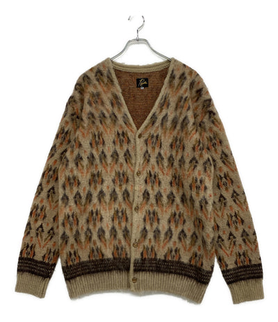 NEEDLES モヘヤカーディガン 総柄 HM270 メンズ SIZE XL ニードルズ