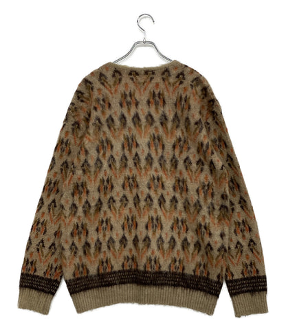 NEEDLES モヘヤカーディガン 総柄 HM270 メンズ SIZE XL ニードルズ