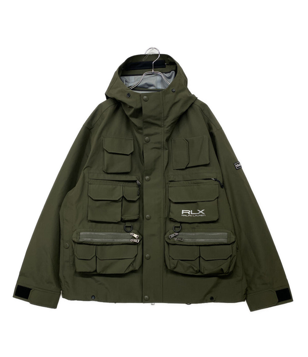 美品 RLX Ralph Lauren マウンテンパーカー Water-Repellent Wading Jacket Olive メンズ SIZE L アールエルエックス ラルフローレン