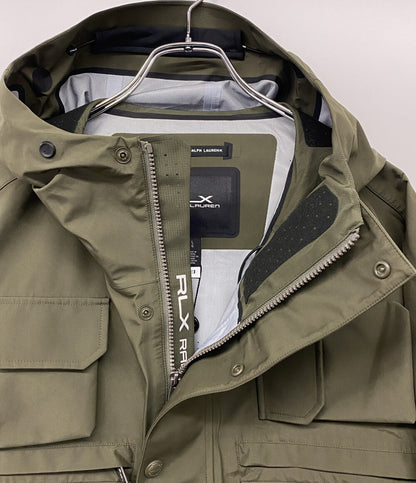 美品 RLX Ralph Lauren マウンテンパーカー Water-Repellent Wading Jacket Olive メンズ SIZE L アールエルエックス ラルフローレン