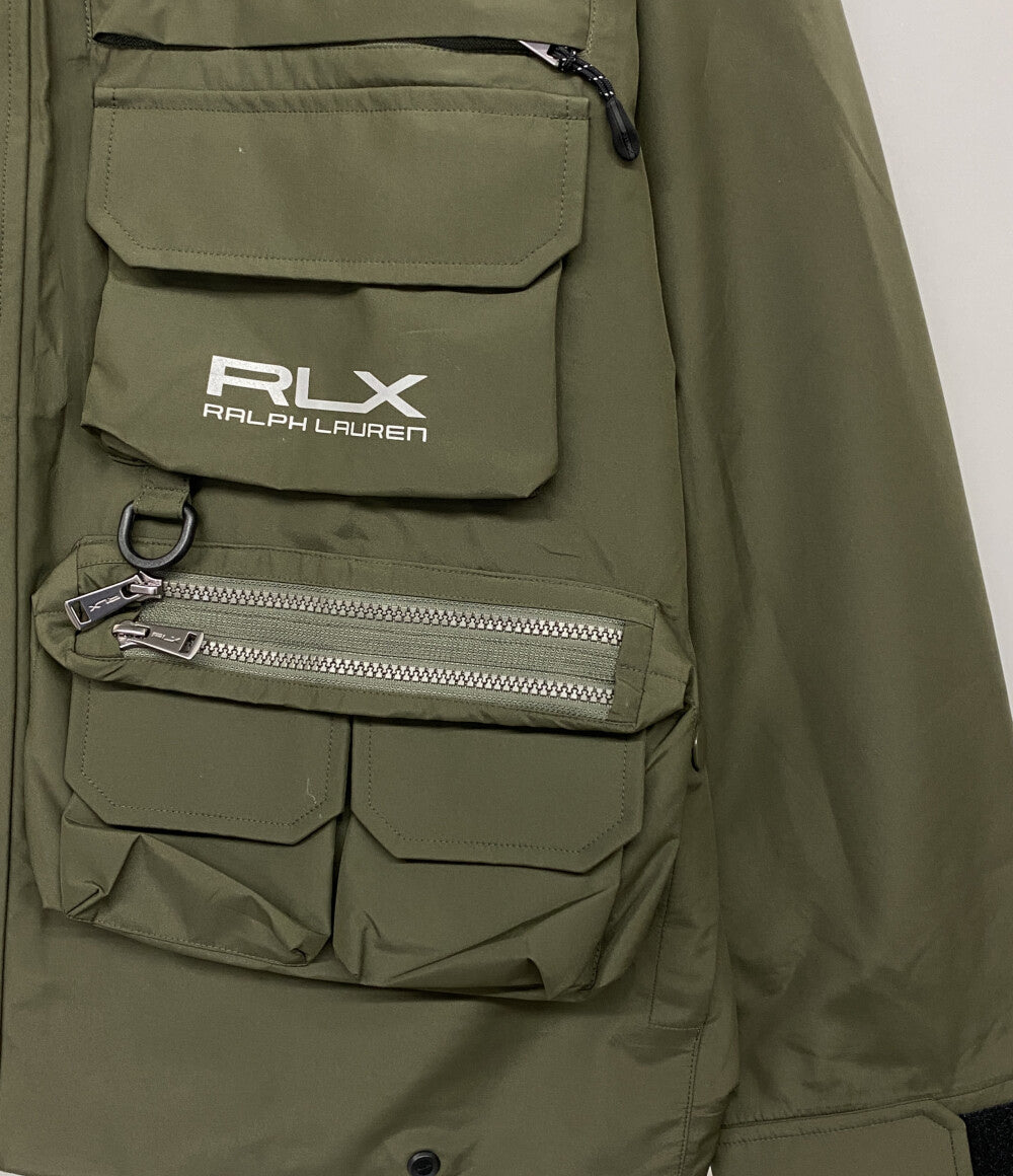 美品 RLX Ralph Lauren マウンテンパーカー Water-Repellent Wading Jacket Olive メンズ SIZE L アールエルエックス ラルフローレン