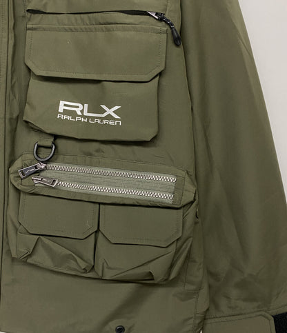 美品 RLX Ralph Lauren マウンテンパーカー Water-Repellent Wading Jacket Olive メンズ SIZE L アールエルエックス ラルフローレン