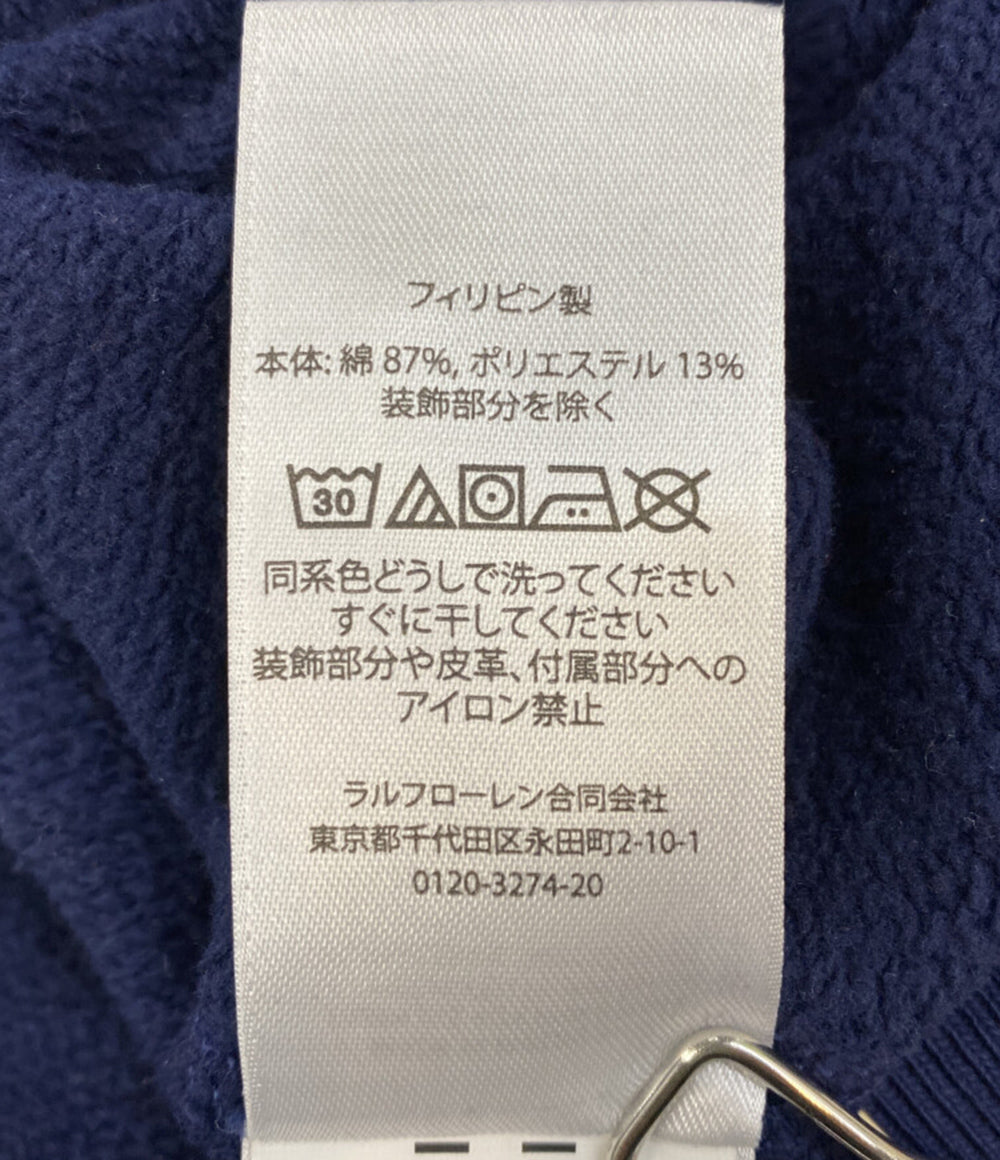 美品 POLO RALPH LAUREN スウェット VINTAGE FIT FLEECE GRAPHIC SWEAT NVY メンズ SIZE L ポロ・ラルフローレン