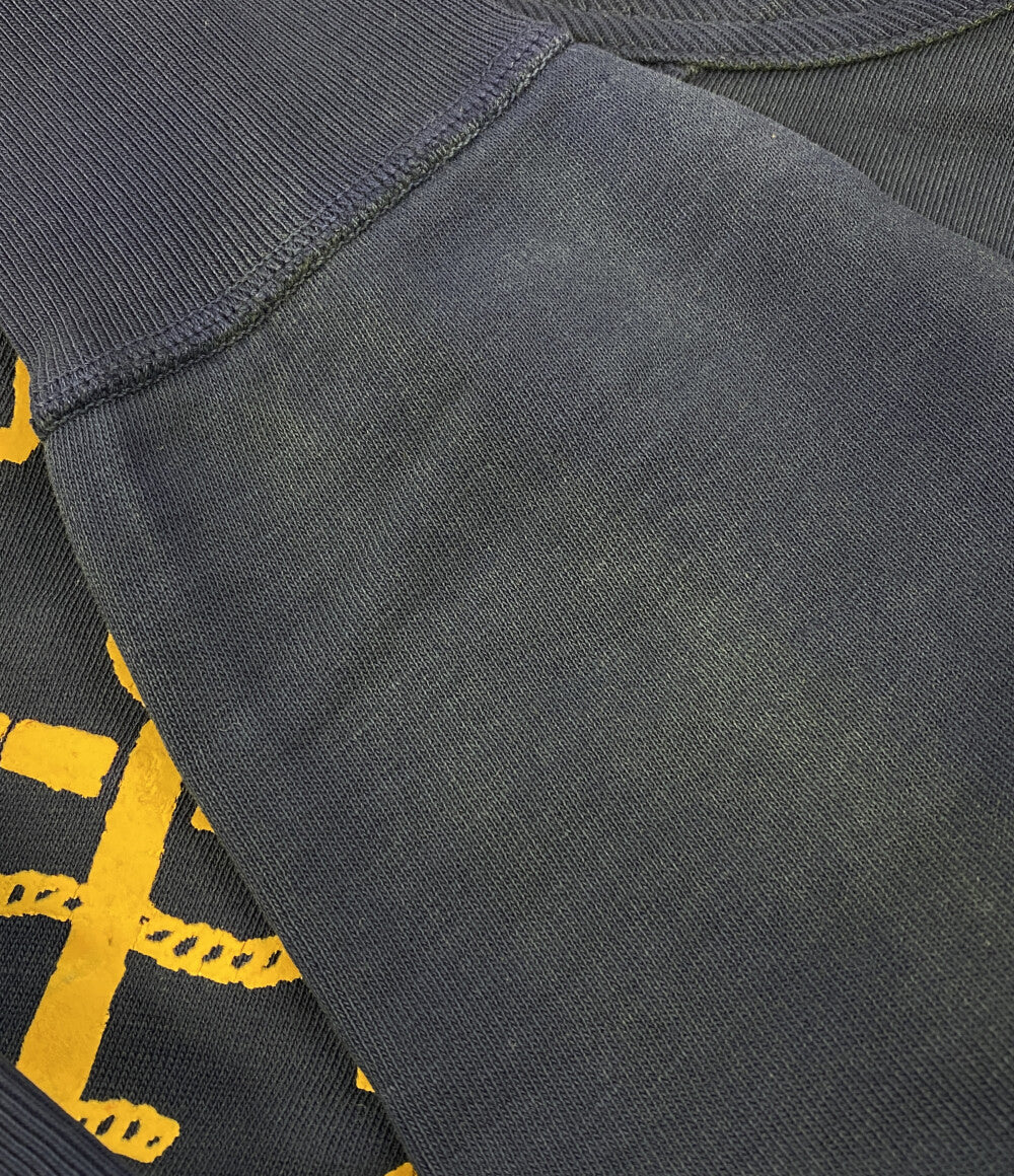 美品 POLO RALPH LAUREN スウェット VINTAGE FIT FLEECE GRAPHIC SWEAT NVY メンズ SIZE L ポロ・ラルフローレン