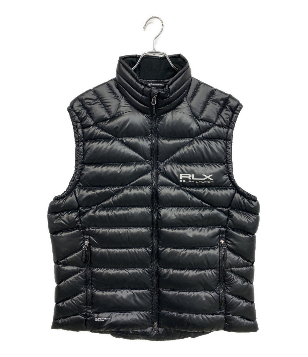美品 RLX RALPH LAUREN ダウンベスト WATER-REPELLENT DOWN VEST BLK 784912029001 メンズ SIZE L アールエルエックス ラルフローレン