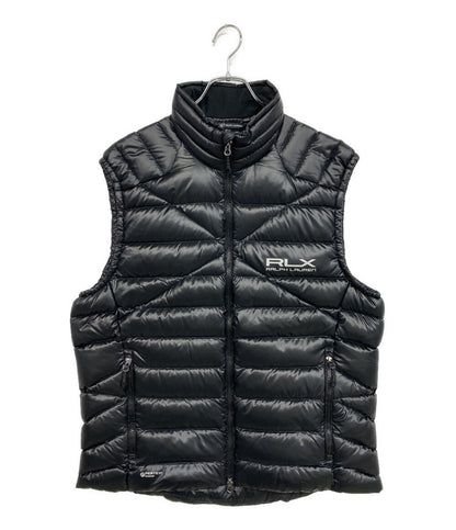 美品 RLX RALPH LAUREN ダウンベスト WATER-REPELLENT DOWN VEST BLK 784912029001 メンズ SIZE L アールエルエックス ラルフローレン
