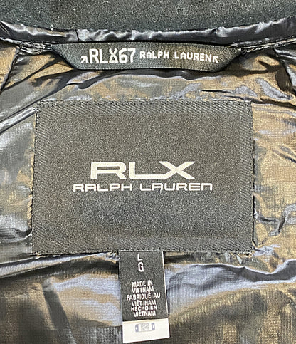美品 RLX RALPH LAUREN ダウンベスト WATER-REPELLENT DOWN VEST BLK 784912029001 メンズ SIZE L アールエルエックス ラルフローレン