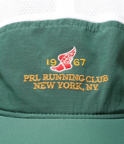 美品 POLO RALPH LAUREN キャップ PRL RUNNING CLUB メッシュドパネル GREEN メンズ ポロ・ラルフローレン