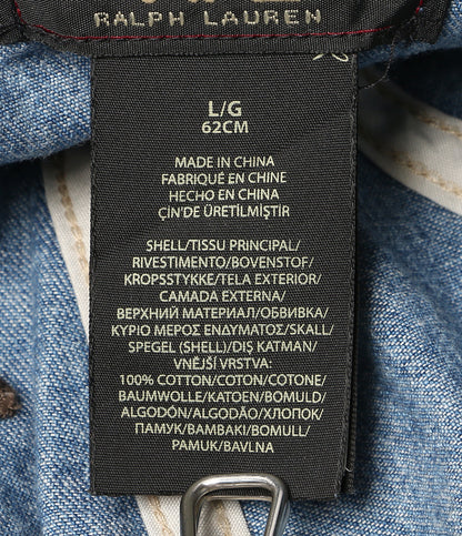 RRL RALPH LAUREN キャップ DENIM SERVICE CAP MILITARY メンズ SIZE L ダブルアールエル