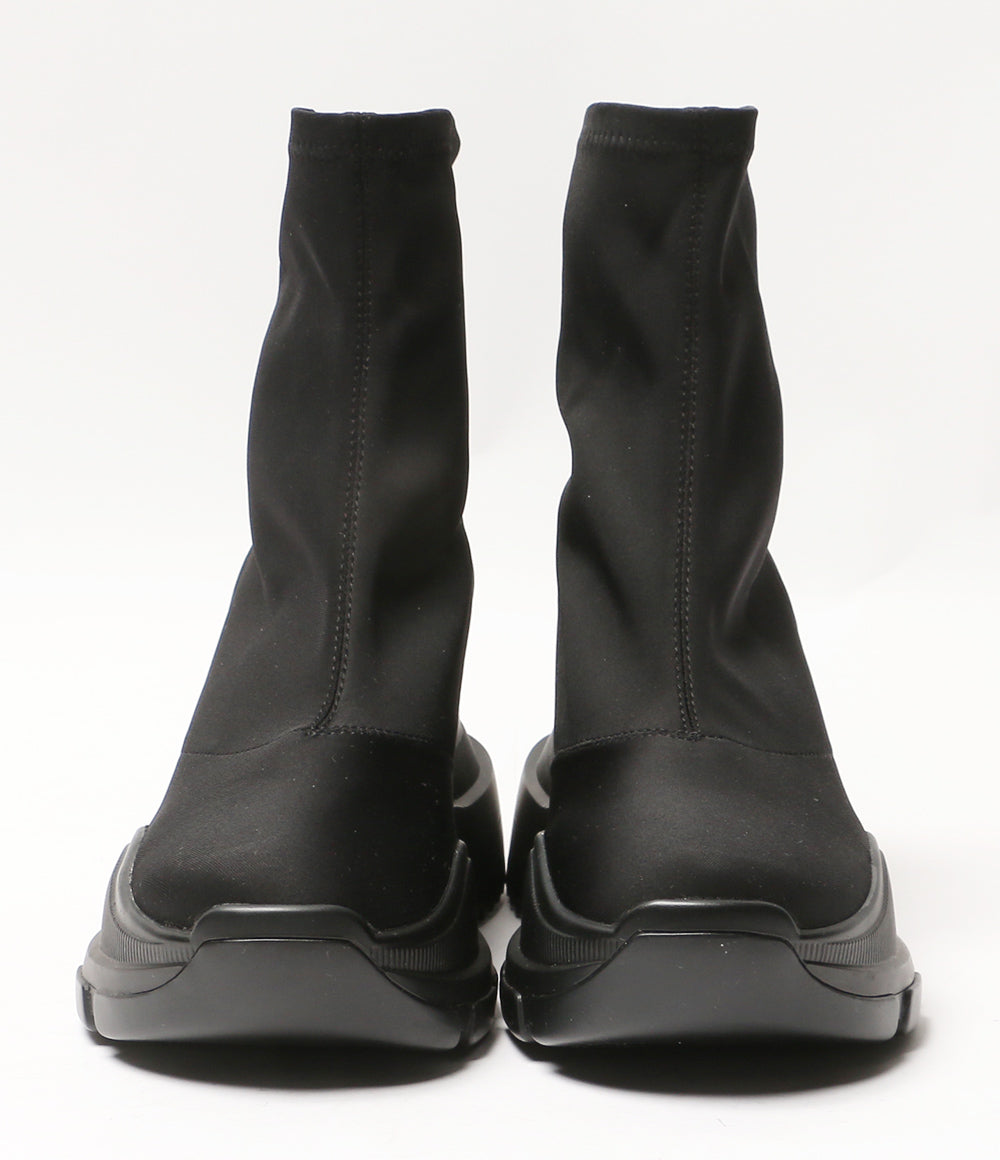 YELLO イエロ ブーツ TOKYO BLACK MID SNEAKER SHORT BOOTS レディース SIZE XL