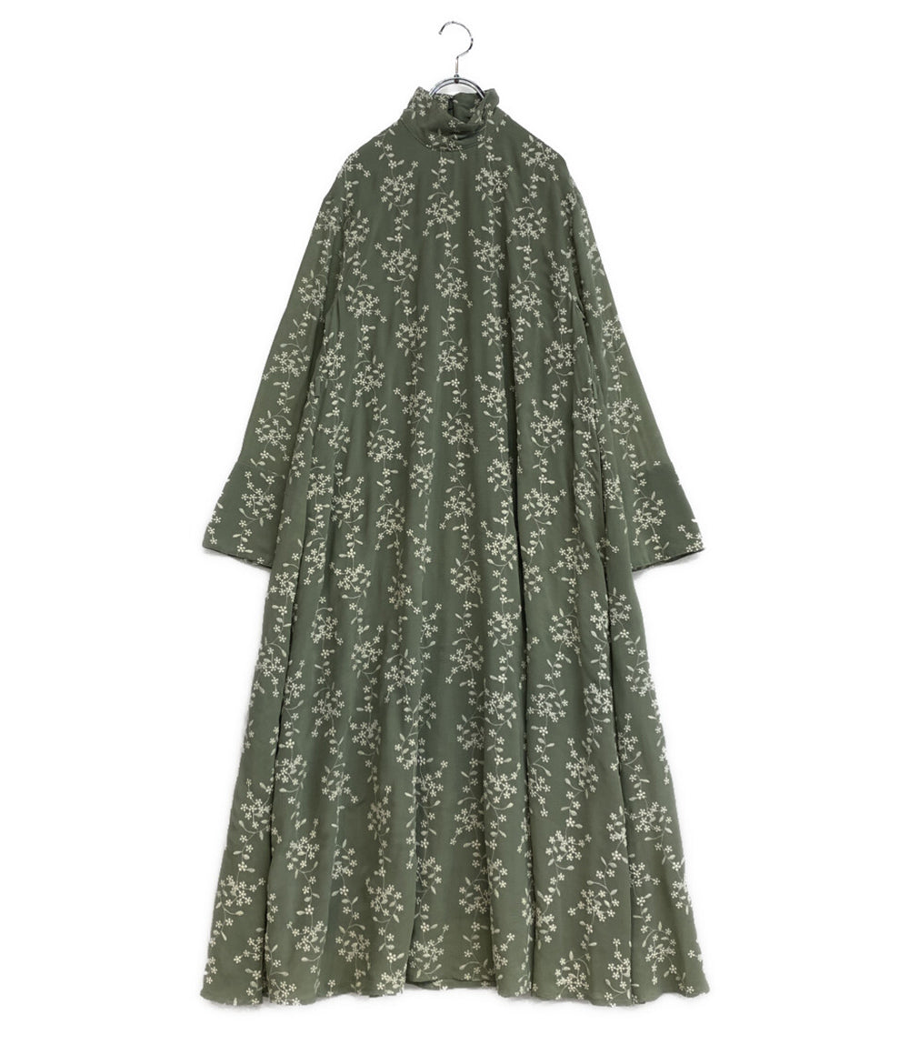 CLANE ストライプフラワーエンブロイダリーワンピース 11112-5072 レディース SIZE - クラネ