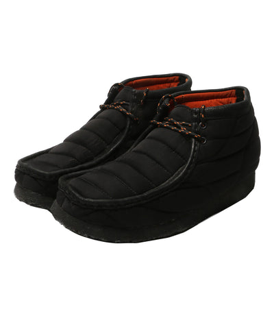 Clarks ワラビーブーツ WALLABEE QUILTED BLK メンズ SIZE UK9 クラークス