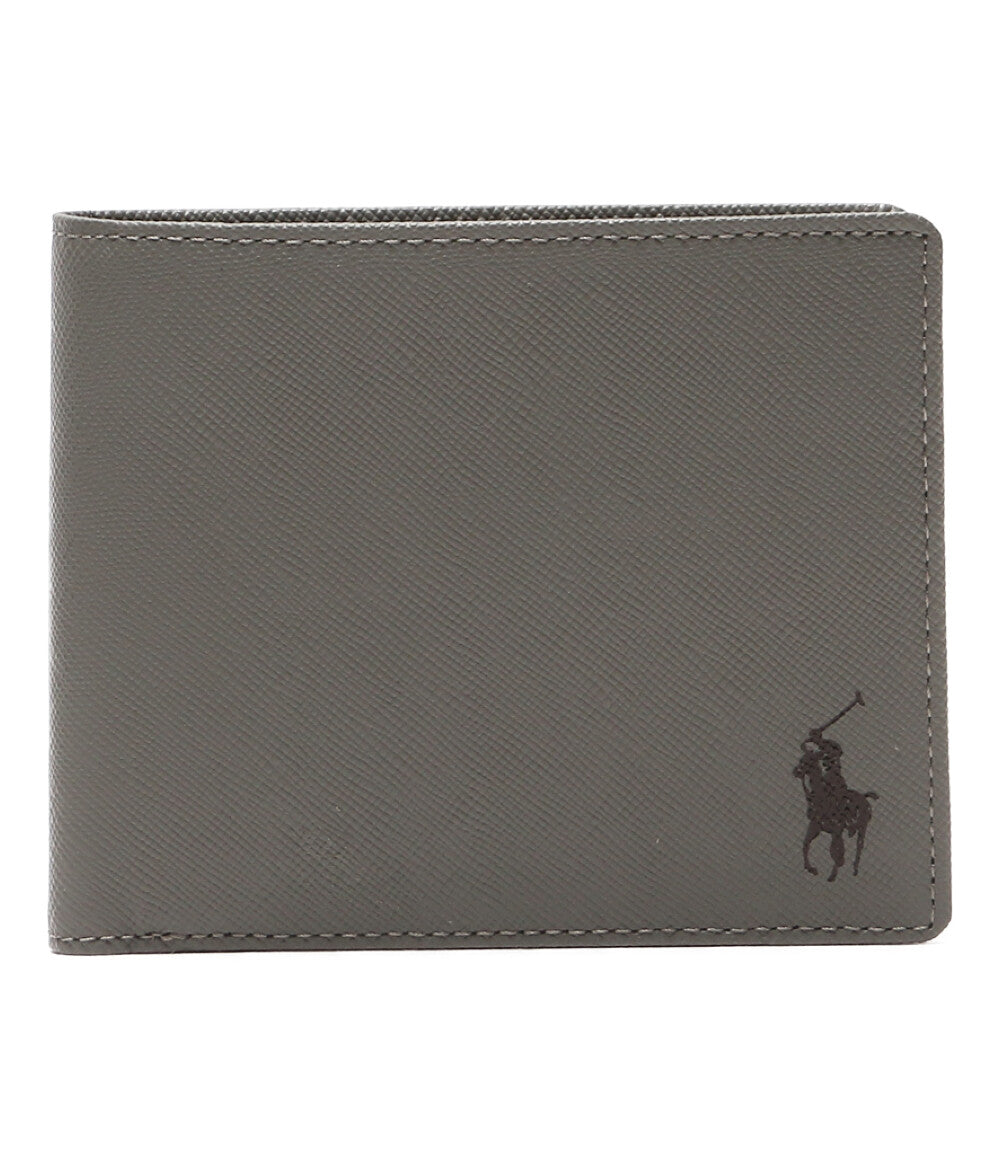 美品 POLO RALPH LAUREN 二つ折り財布 サフィアーノ レザー ビルフォールド コイン ウェレット メンズ ポロ・ラルフローレン