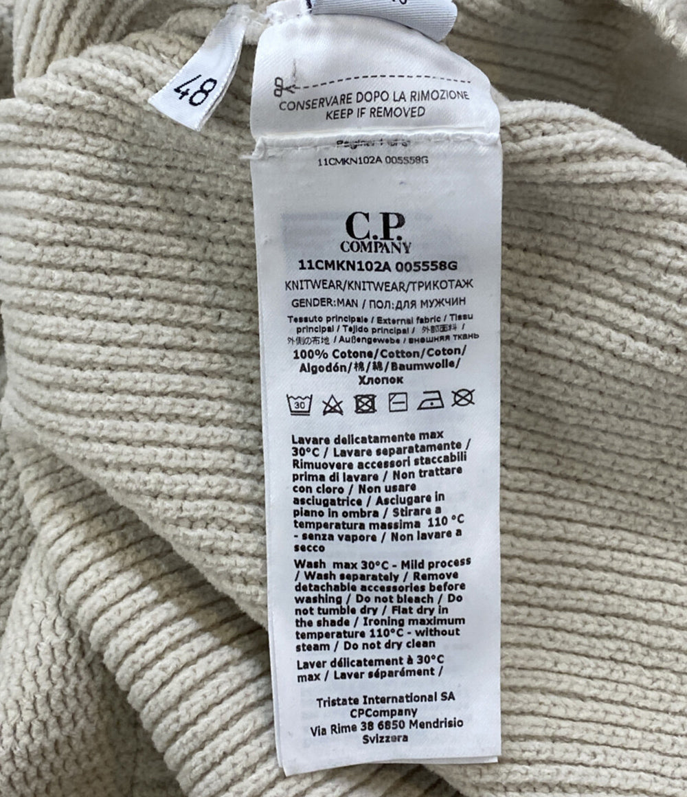 C.P. COMPANY ニット アイボリー アームレンズ メンズ SIZE 48 シーピーカンパニー