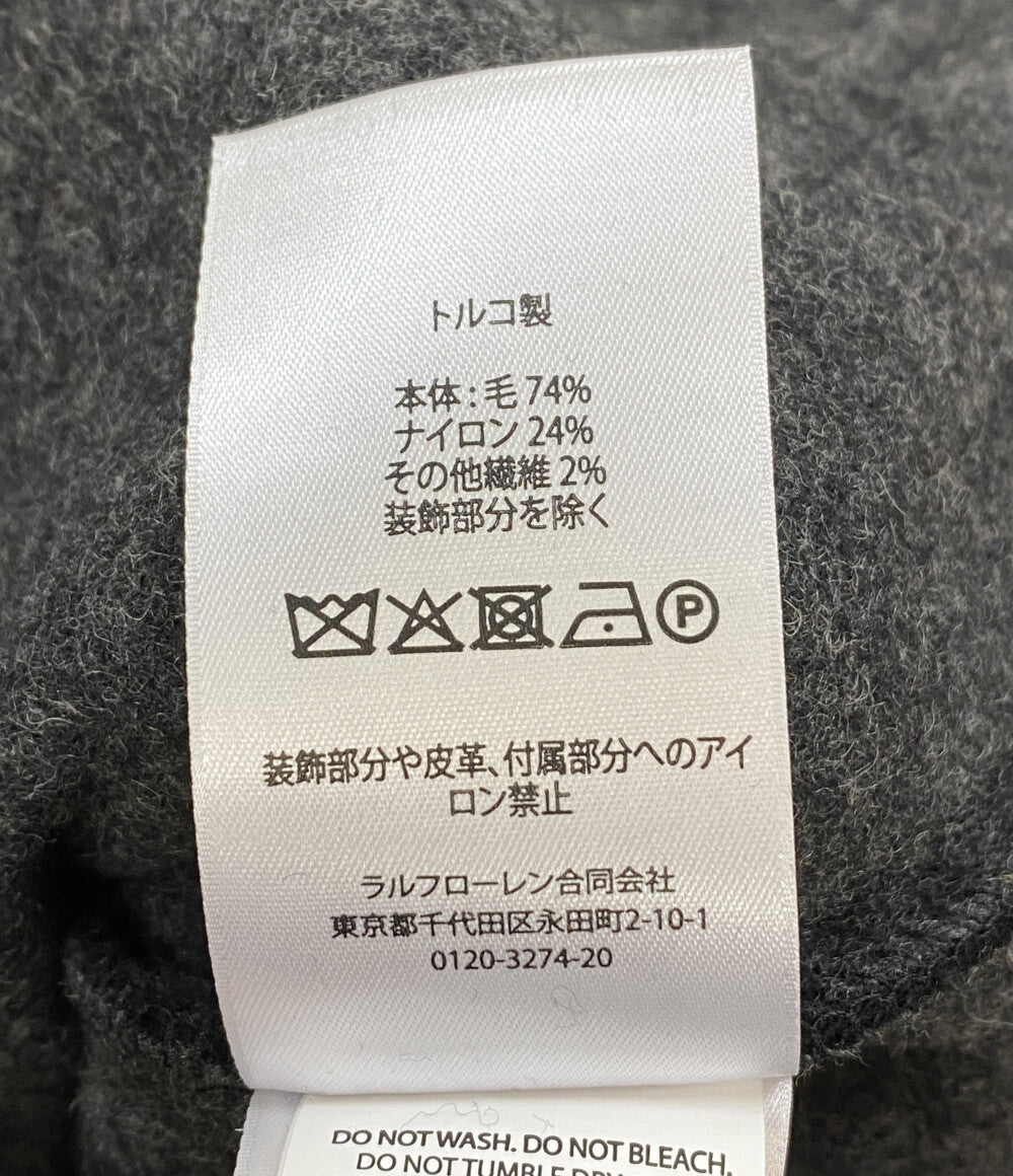 美品 POLO RALPH LAUREN ブラッシュド ウール カバーオール ブラック メンズ SIZE M ポロ・ラルフローレン