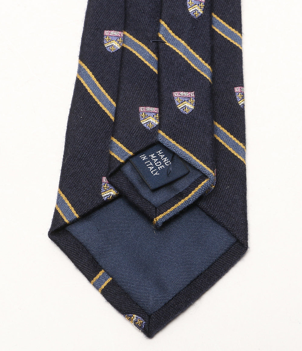 美品 POLO RALPH LAUREN ネクタイ ストライプド ウールシルク クラブ メンズ ポロ・ラルフローレン