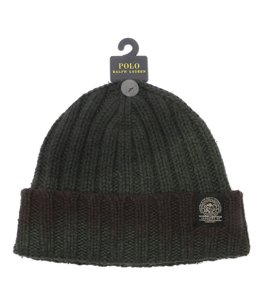 美品 POLO RALPH LAUREN ニット帽 ボーダー グラデーション メンズ ポロ・ラルフローレン