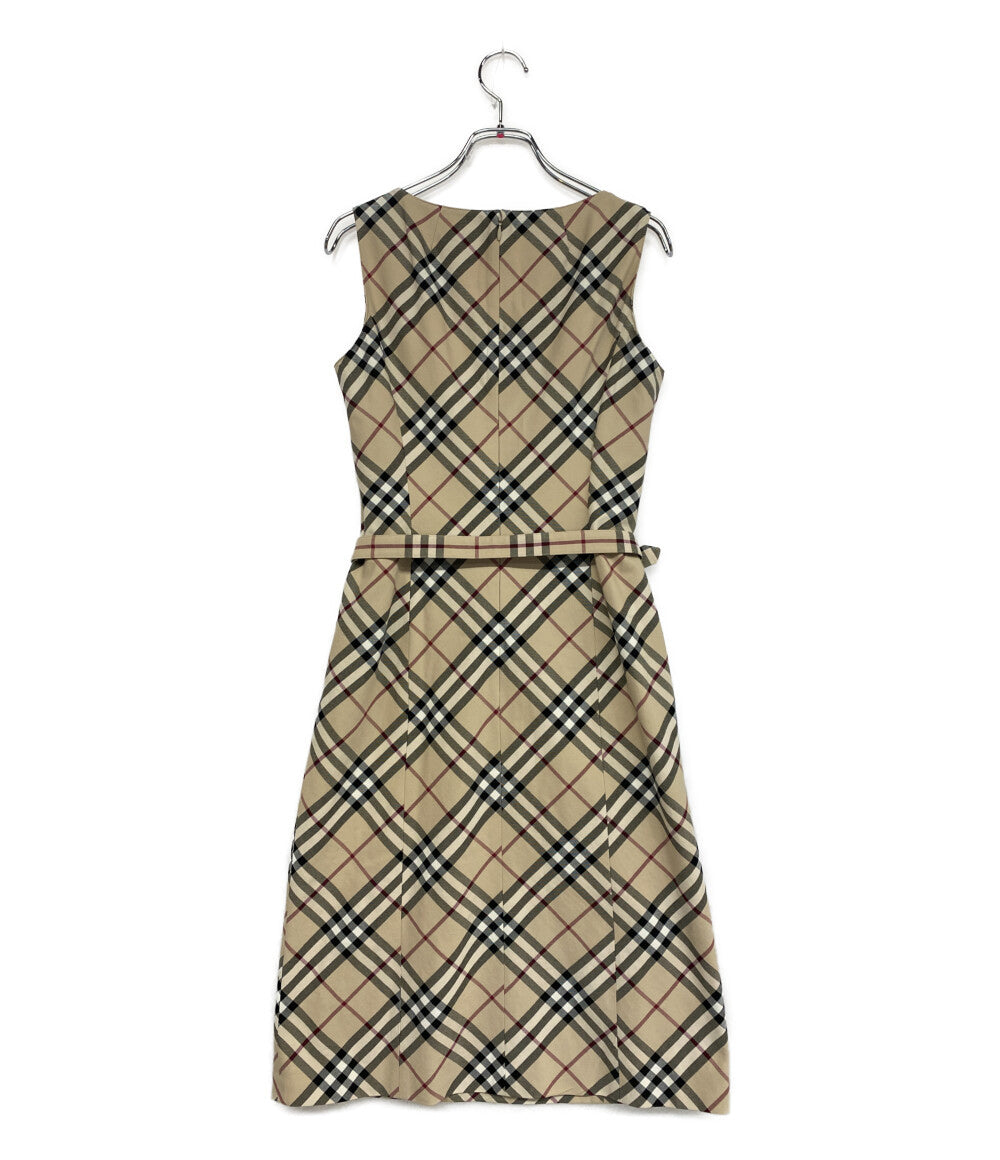 美品 BURBERRY London ノースリーブワンピース ノバチェック FMA39-020-14 レディース SIZE 36 バーバリーロンドン