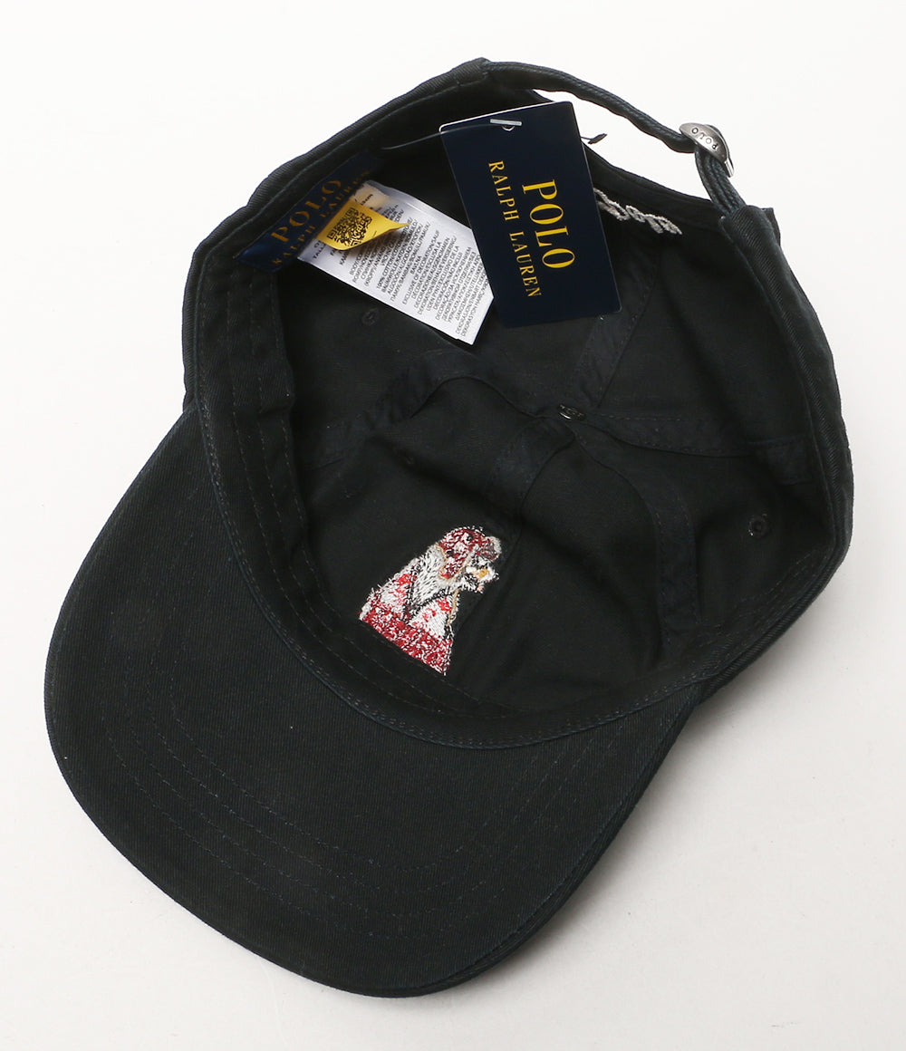 美品 POLO RALPH LAUREN ドッグ エンブロイダリー キャップ BLK メンズ SIZE O/S ポロ・ラルフローレン