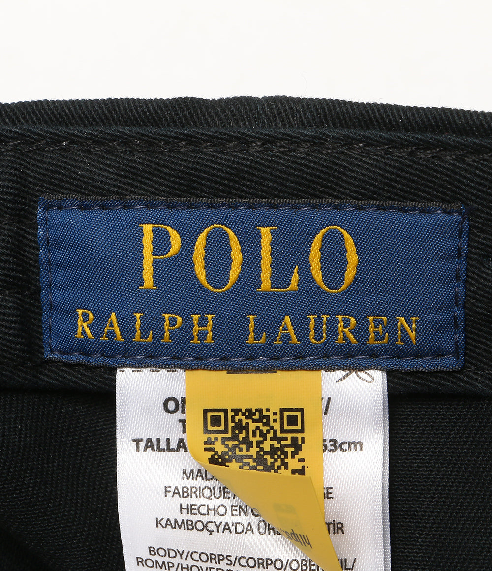 美品 POLO RALPH LAUREN ドッグ エンブロイダリー キャップ BLK メンズ SIZE O/S ポロ・ラルフローレン