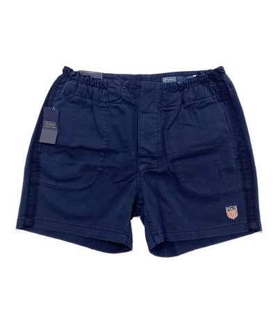 美品 POLO RALPH LAUREN ショートパンツ 6インチ イージー ネイビー エンブレムロゴ サイドライン メンズ SIZE M ポロ・ラルフローレン