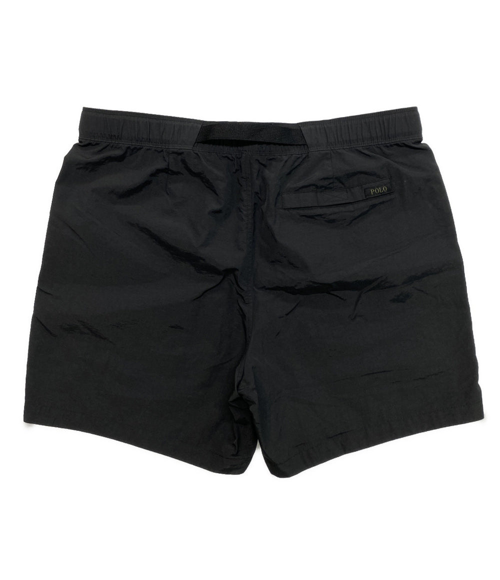 美品 POLO RALPH LAUREN ショートパンツ ナイロン ブラック PERFORMANCE ウェビングベルト メンズ SIZE L ポロ・ラルフローレン