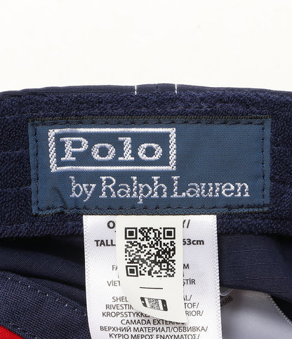 美品 POLO RALPH LAUREN キャップ リップストップ ボール キャップ ネイビー メンズ SIZE O/S ポロ・ラルフローレン