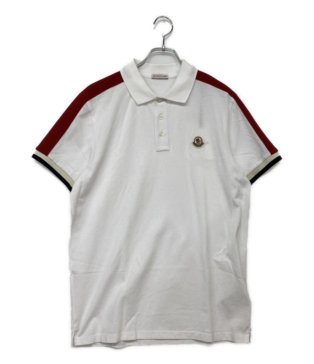 MONCLER 半袖ポロシャツ SS POLO ホワイト メンズ SIZE M モンクレール