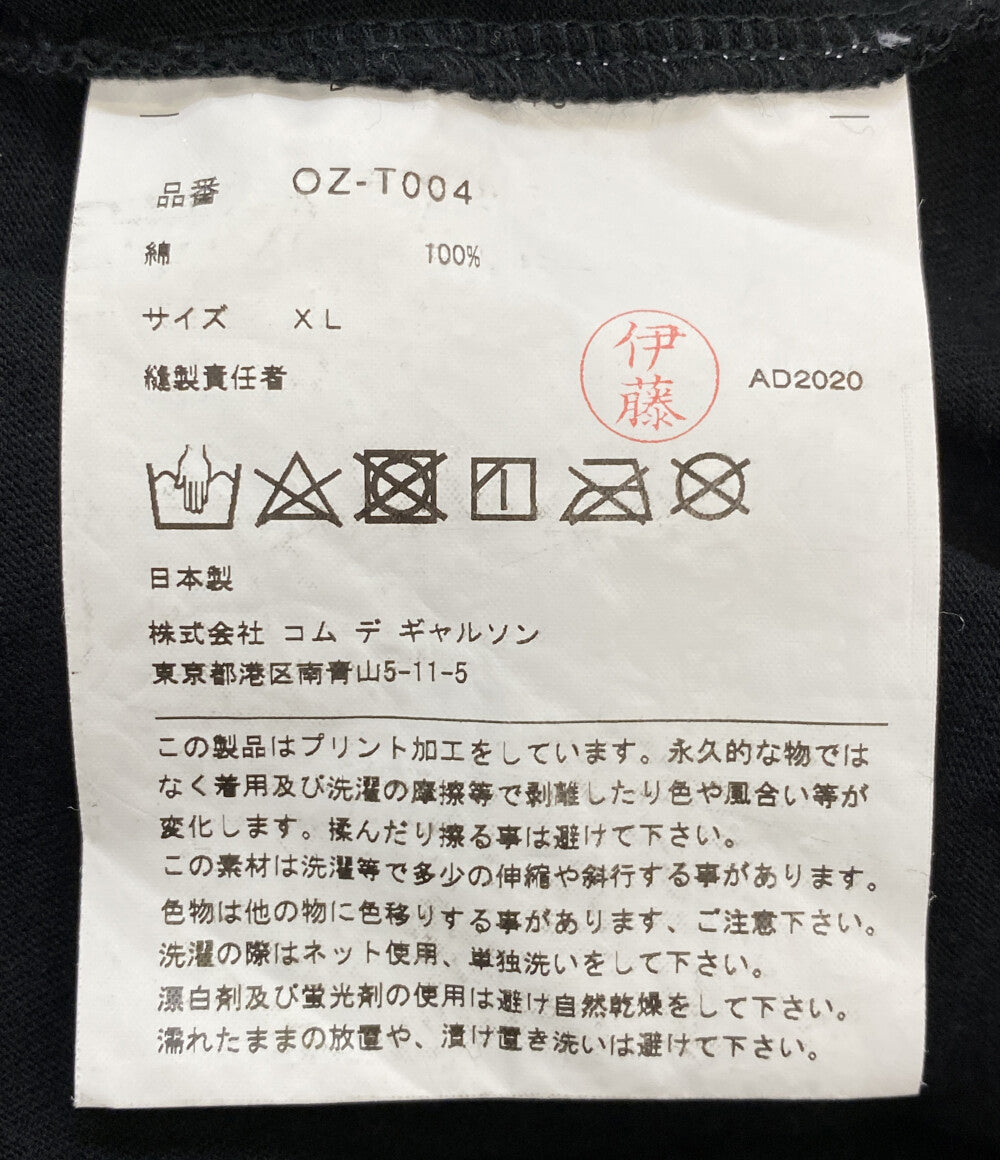 COMME des GARCONS 半袖Ｔシャツ AD2020 live free with strong will BLK レディース SIZE XL コムデギャルソン