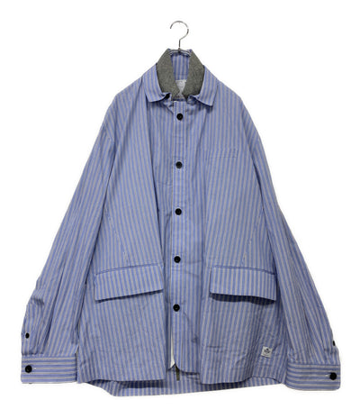 美品 sacai 長袖シャツ 23-03037M Thomas Mason Cotton Poplin メンズ SIZE 4 サカイ