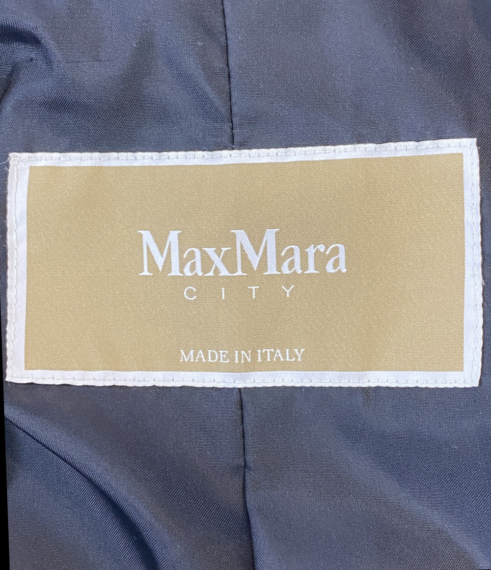 MAX MARA CITY スプリングベルテッドコート 10211671 ブラック レディース SIZE 36 マックスマーラ