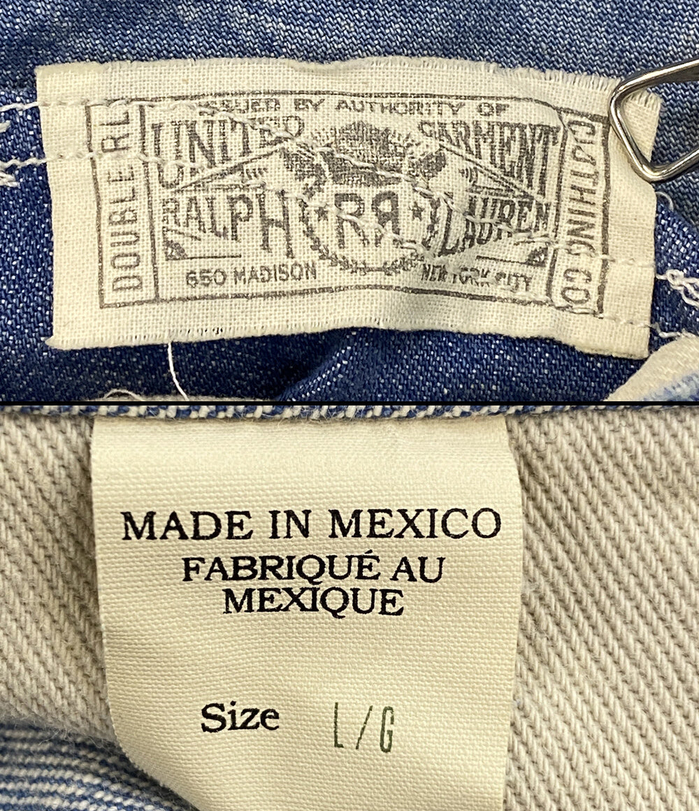 RRL RALPH LAUREN オーバーオール 24SS REPAIRED ダメージ加工 メンズ SIZE L ダブルアールエル