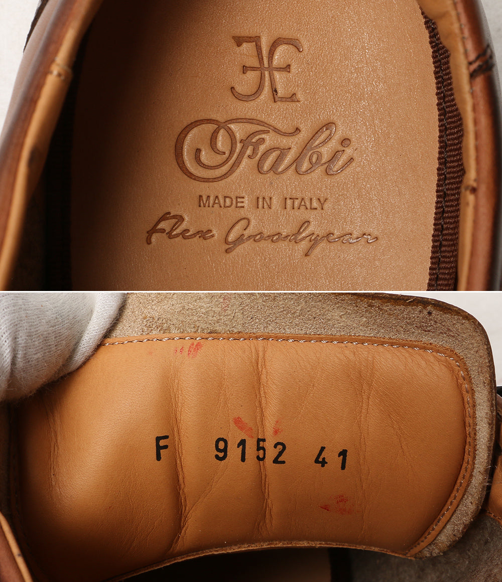 Fabi ファビ ドレスシューズ レザースニーカー ブラウン イタリア製 メンズ SIZE 41